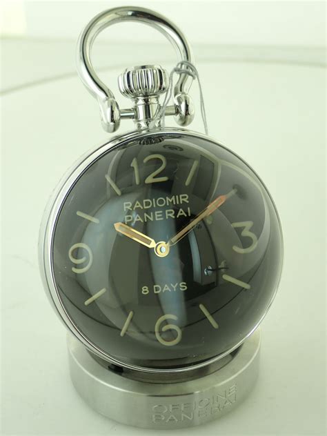 panerai 8 day table clock.